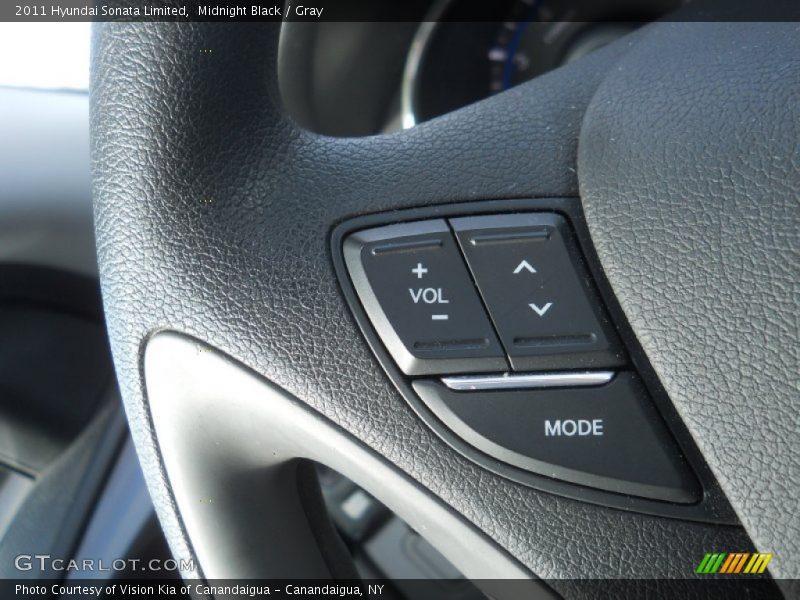 Midnight Black / Gray 2011 Hyundai Sonata Limited