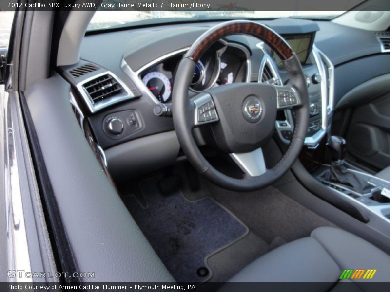 Gray Flannel Metallic / Titanium/Ebony 2012 Cadillac SRX Luxury AWD