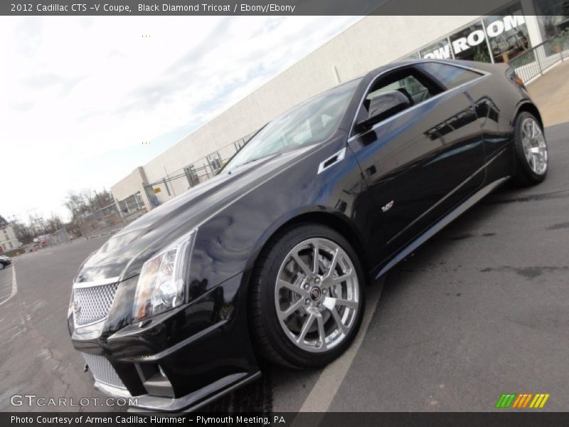 Black Diamond Tricoat / Ebony/Ebony 2012 Cadillac CTS -V Coupe