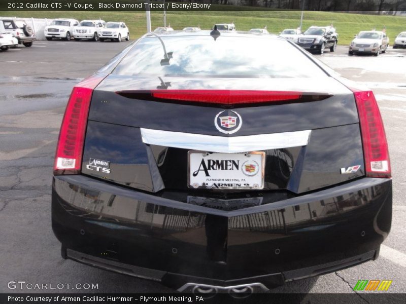 Black Diamond Tricoat / Ebony/Ebony 2012 Cadillac CTS -V Coupe