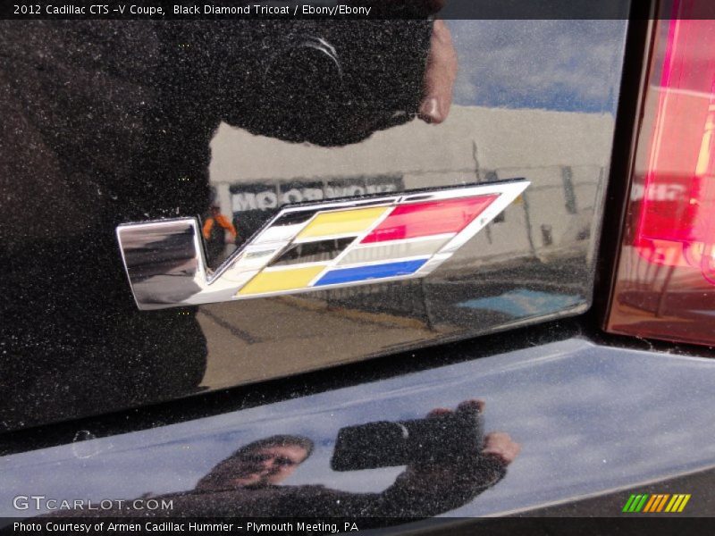 Black Diamond Tricoat / Ebony/Ebony 2012 Cadillac CTS -V Coupe