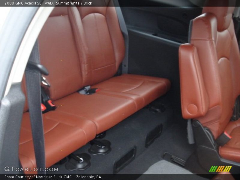 Summit White / Brick 2008 GMC Acadia SLT AWD