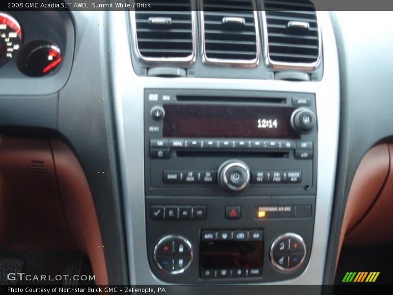 Summit White / Brick 2008 GMC Acadia SLT AWD