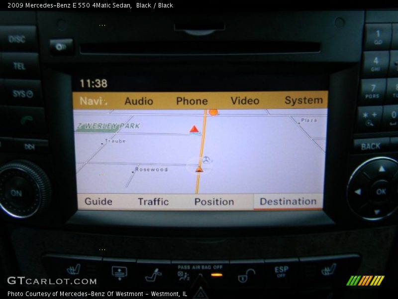 Black / Black 2009 Mercedes-Benz E 550 4Matic Sedan