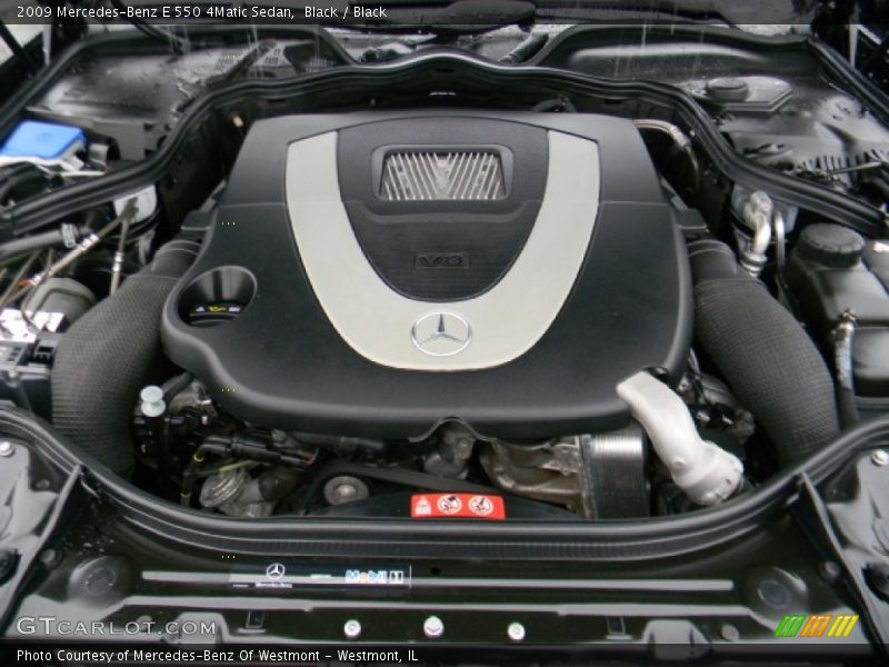 Black / Black 2009 Mercedes-Benz E 550 4Matic Sedan