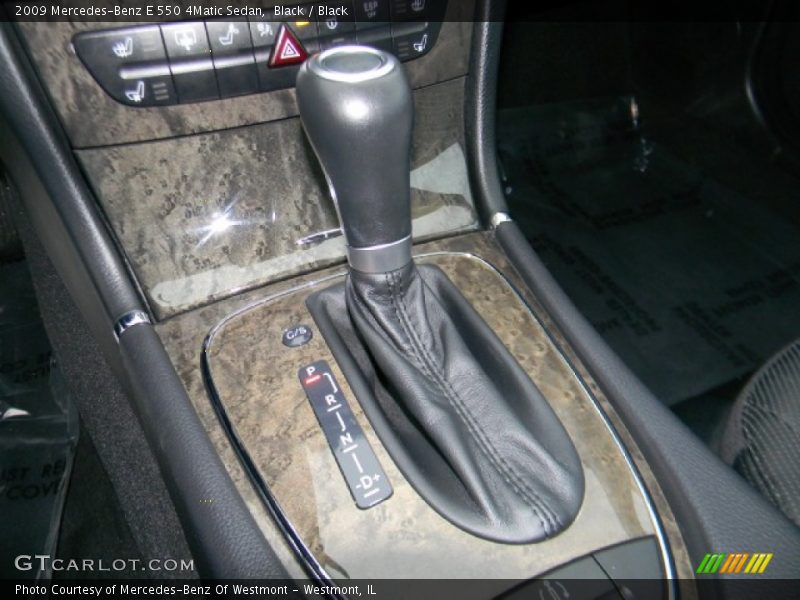 Black / Black 2009 Mercedes-Benz E 550 4Matic Sedan