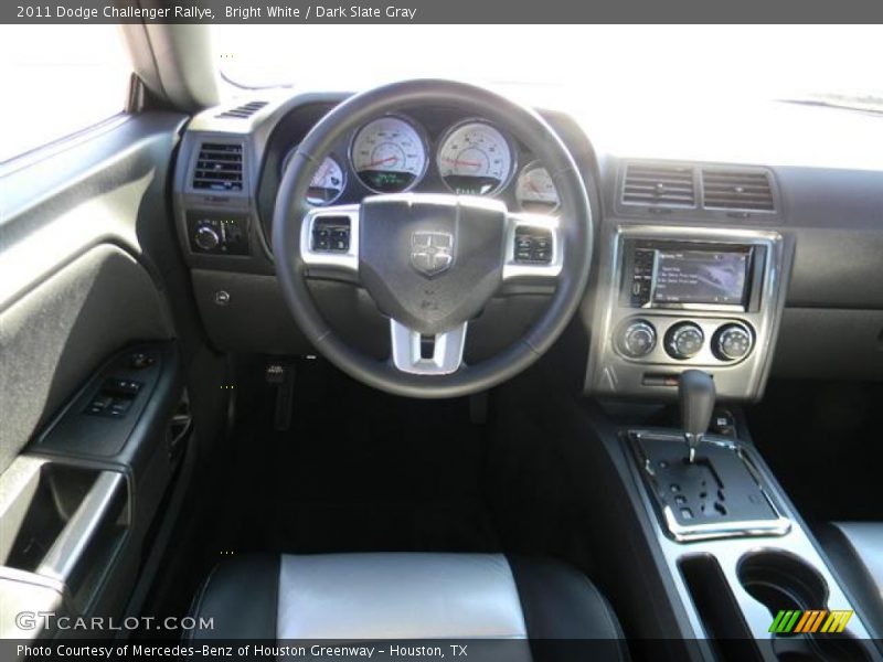 Bright White / Dark Slate Gray 2011 Dodge Challenger Rallye