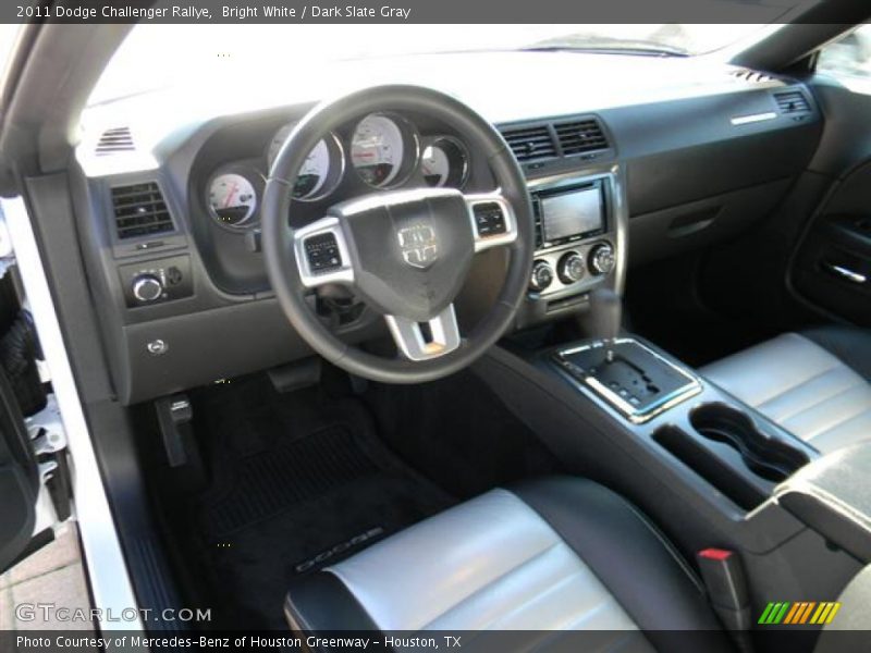 Bright White / Dark Slate Gray 2011 Dodge Challenger Rallye