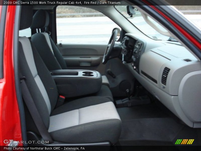 Fire Red / Dark Titanium 2009 GMC Sierra 1500 Work Truck Regular Cab 4x4