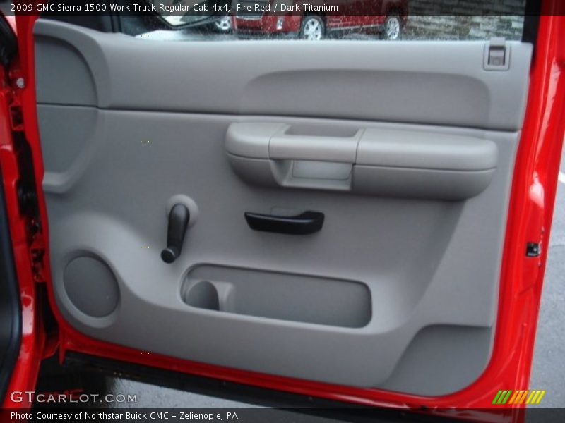 Fire Red / Dark Titanium 2009 GMC Sierra 1500 Work Truck Regular Cab 4x4