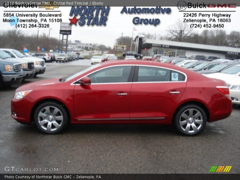 Crystal Red Tintcoat / Ebony 2012 Buick LaCrosse FWD
