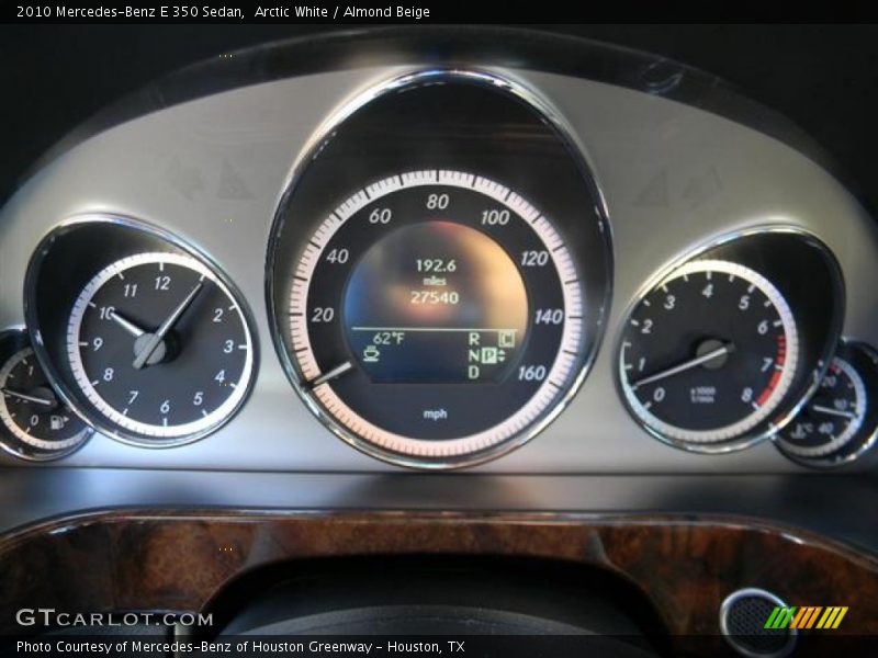Arctic White / Almond Beige 2010 Mercedes-Benz E 350 Sedan