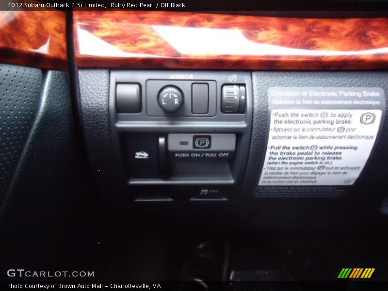 Ruby Red Pearl / Off Black 2012 Subaru Outback 2.5i Limited
