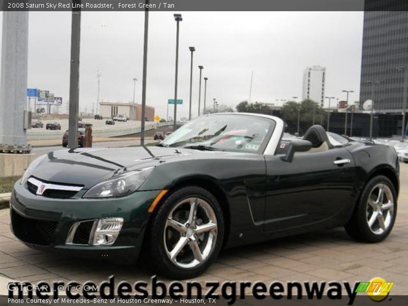 Forest Green / Tan 2008 Saturn Sky Red Line Roadster