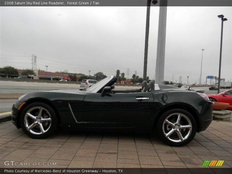 Forest Green / Tan 2008 Saturn Sky Red Line Roadster