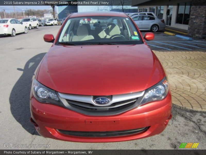 Paprika Red Pearl / Ivory 2010 Subaru Impreza 2.5i Premium Sedan