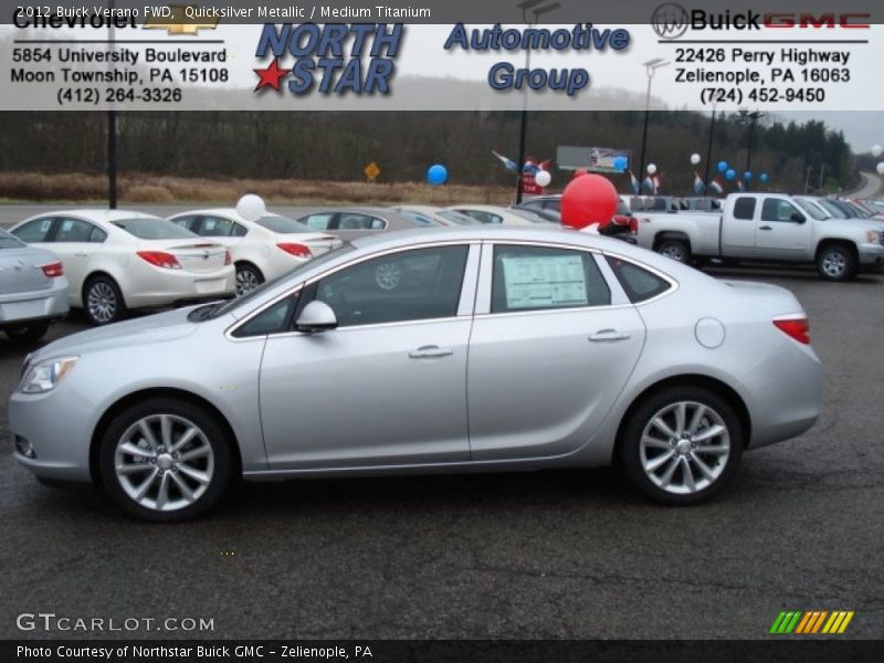Quicksilver Metallic / Medium Titanium 2012 Buick Verano FWD