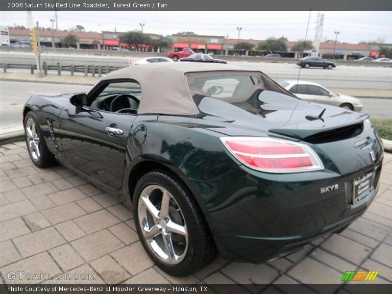 Forest Green / Tan 2008 Saturn Sky Red Line Roadster