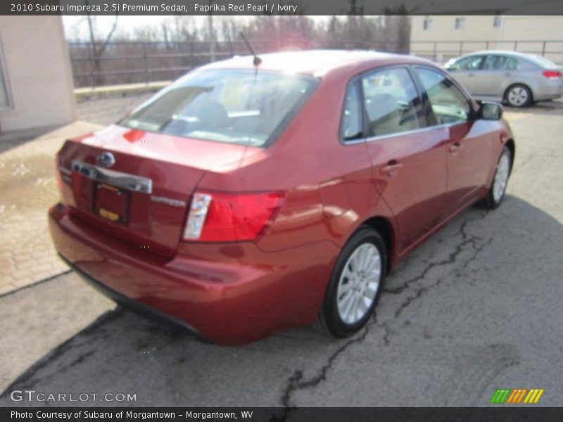 Paprika Red Pearl / Ivory 2010 Subaru Impreza 2.5i Premium Sedan