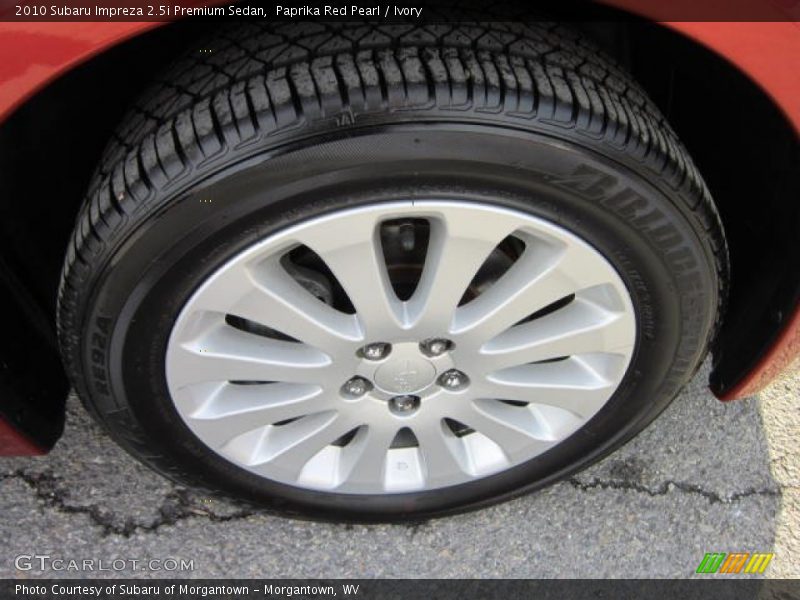 Paprika Red Pearl / Ivory 2010 Subaru Impreza 2.5i Premium Sedan