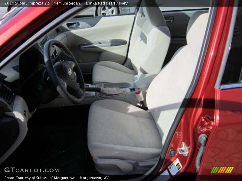 Paprika Red Pearl / Ivory 2010 Subaru Impreza 2.5i Premium Sedan