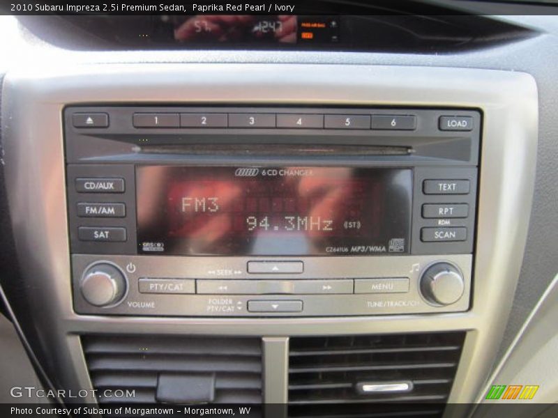 Paprika Red Pearl / Ivory 2010 Subaru Impreza 2.5i Premium Sedan
