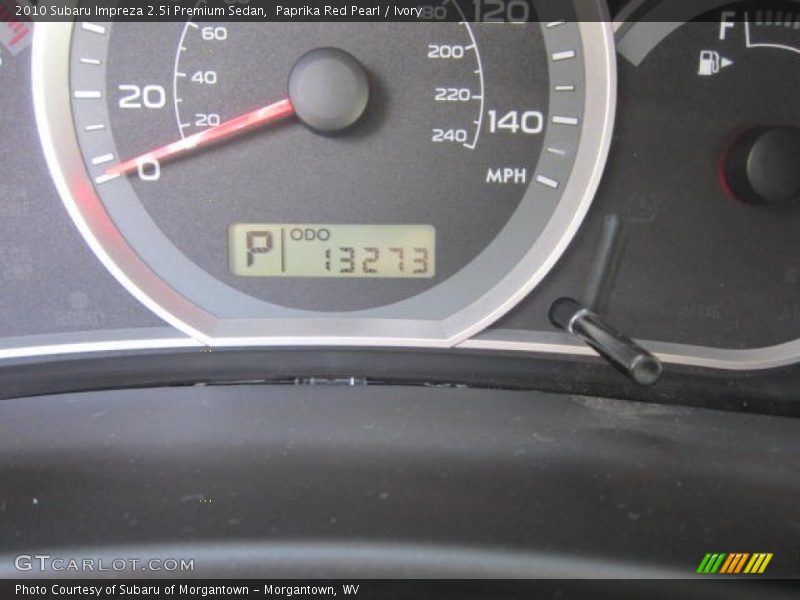 Paprika Red Pearl / Ivory 2010 Subaru Impreza 2.5i Premium Sedan