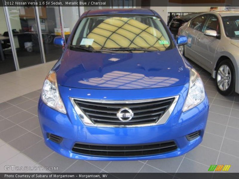 Metallic Blue / Charcoal 2012 Nissan Versa 1.6 SV Sedan