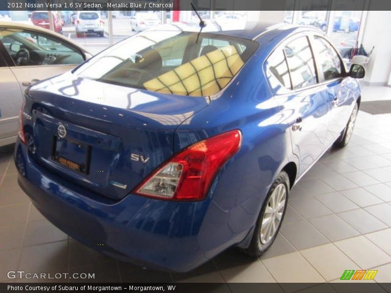 Metallic Blue / Charcoal 2012 Nissan Versa 1.6 SV Sedan