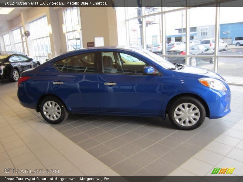 Metallic Blue / Charcoal 2012 Nissan Versa 1.6 SV Sedan