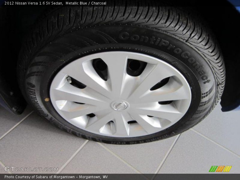 Metallic Blue / Charcoal 2012 Nissan Versa 1.6 SV Sedan