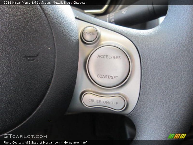 Metallic Blue / Charcoal 2012 Nissan Versa 1.6 SV Sedan