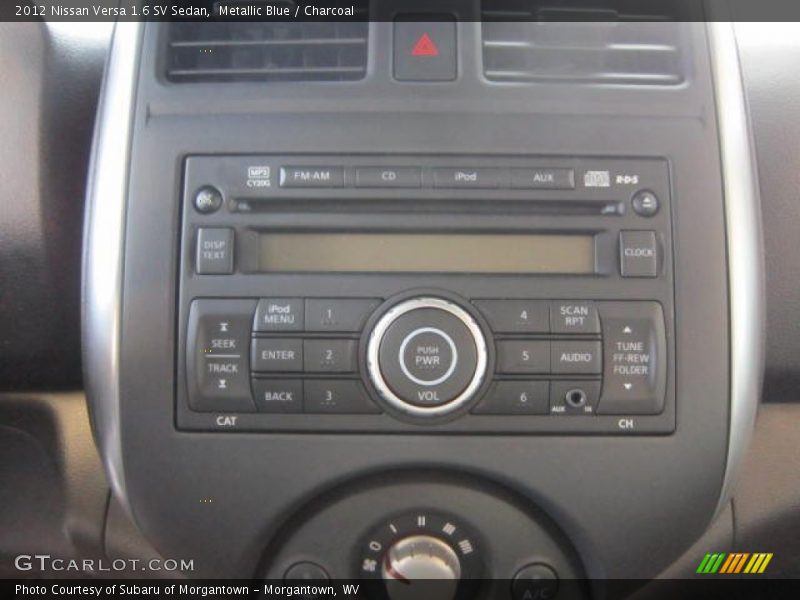 Metallic Blue / Charcoal 2012 Nissan Versa 1.6 SV Sedan