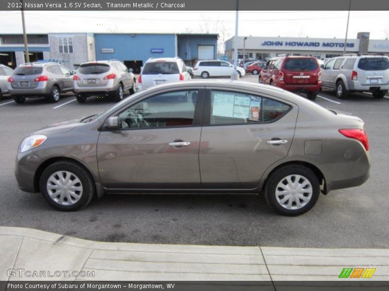 Titanium Metallic / Charcoal 2012 Nissan Versa 1.6 SV Sedan