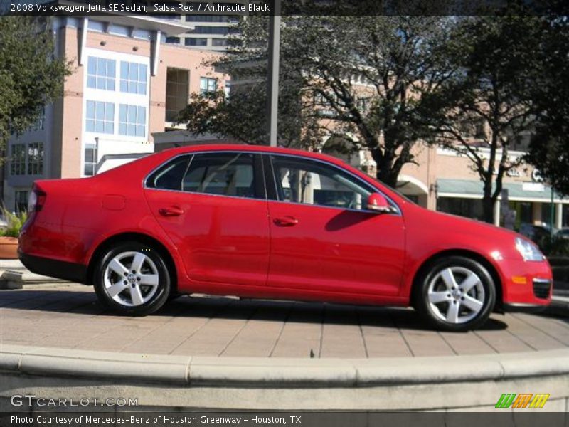 Salsa Red / Anthracite Black 2008 Volkswagen Jetta SE Sedan