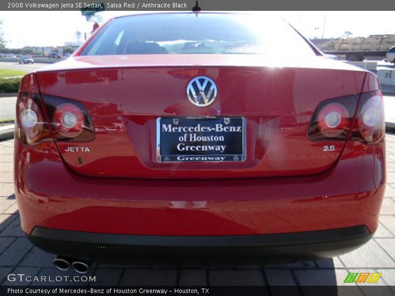 Salsa Red / Anthracite Black 2008 Volkswagen Jetta SE Sedan
