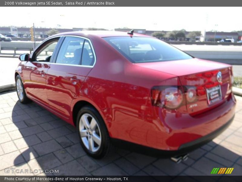 Salsa Red / Anthracite Black 2008 Volkswagen Jetta SE Sedan