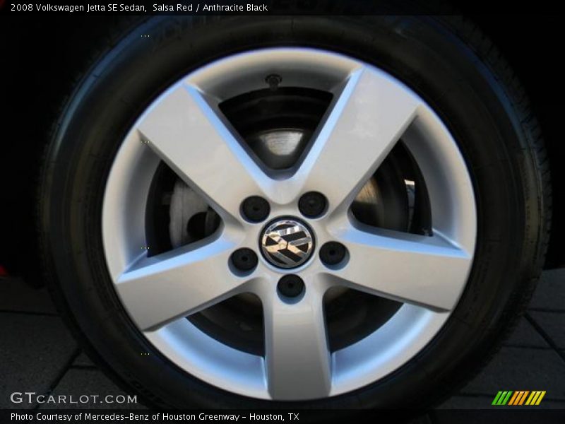 Salsa Red / Anthracite Black 2008 Volkswagen Jetta SE Sedan