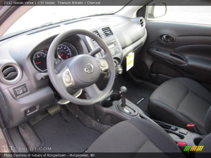 Titanium Metallic / Charcoal 2012 Nissan Versa 1.6 SV Sedan