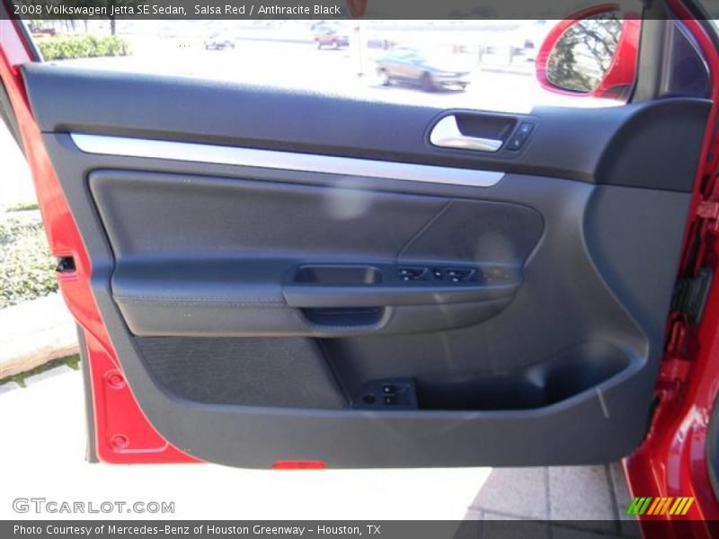 Salsa Red / Anthracite Black 2008 Volkswagen Jetta SE Sedan