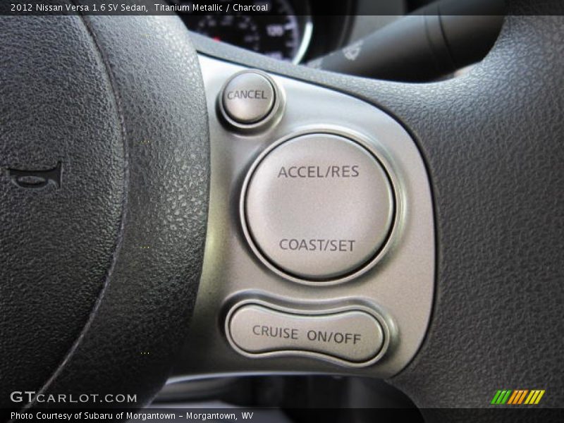 Titanium Metallic / Charcoal 2012 Nissan Versa 1.6 SV Sedan