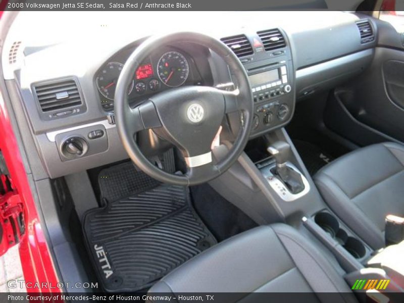 Salsa Red / Anthracite Black 2008 Volkswagen Jetta SE Sedan