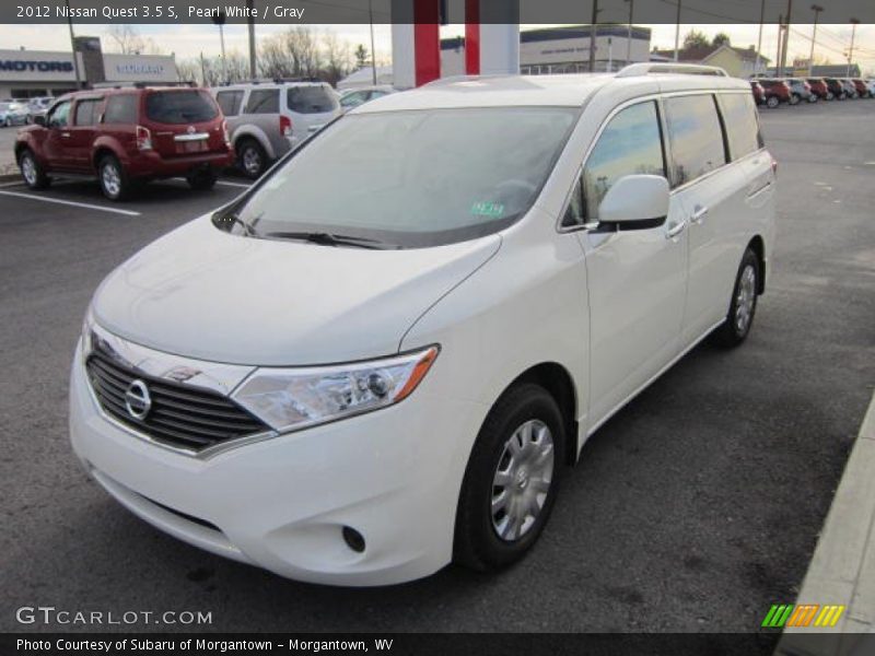 Pearl White / Gray 2012 Nissan Quest 3.5 S