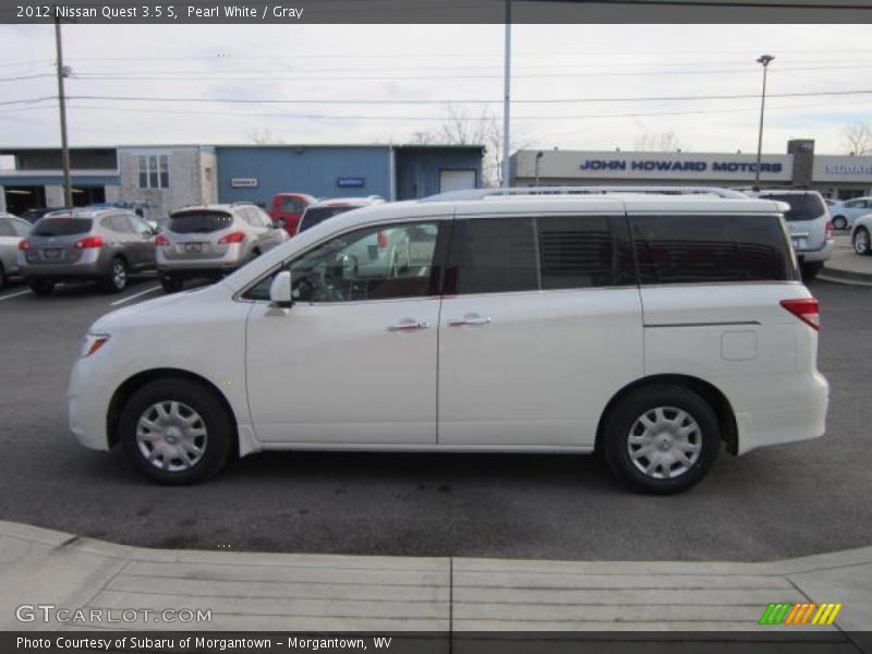 Pearl White / Gray 2012 Nissan Quest 3.5 S