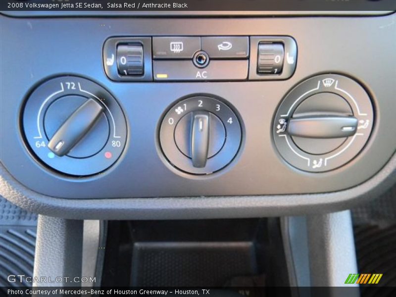 Salsa Red / Anthracite Black 2008 Volkswagen Jetta SE Sedan