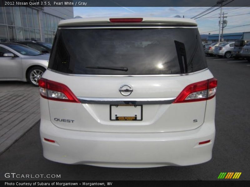 Pearl White / Gray 2012 Nissan Quest 3.5 S
