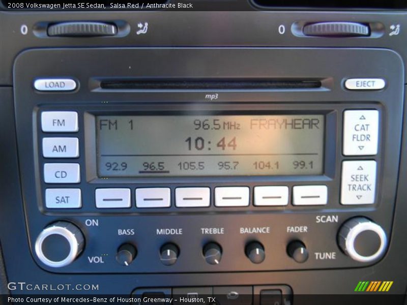 Salsa Red / Anthracite Black 2008 Volkswagen Jetta SE Sedan