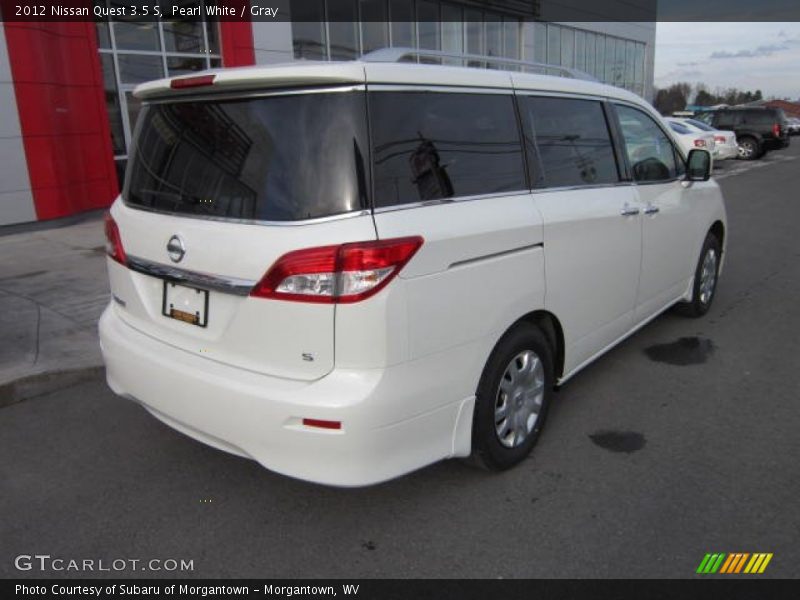 Pearl White / Gray 2012 Nissan Quest 3.5 S