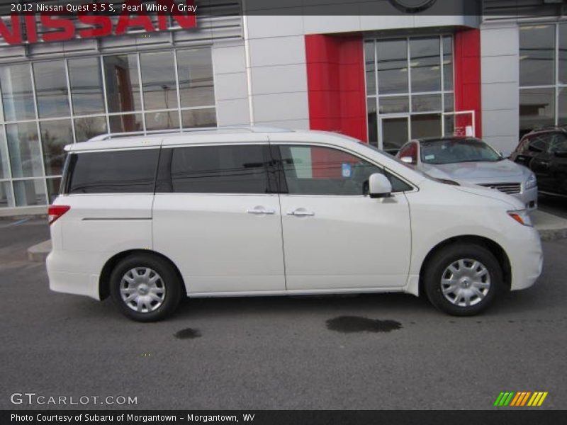 Pearl White / Gray 2012 Nissan Quest 3.5 S