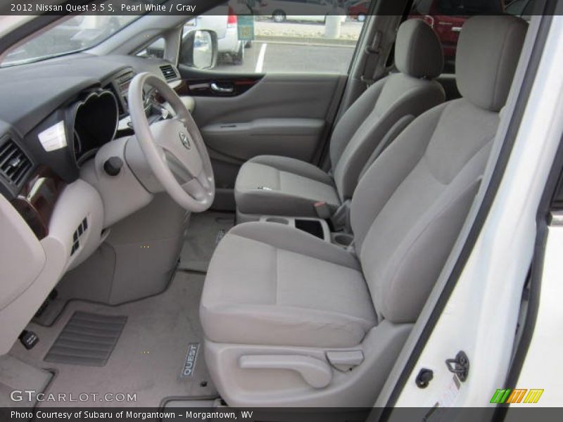 Pearl White / Gray 2012 Nissan Quest 3.5 S